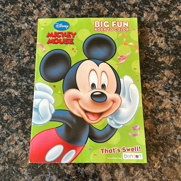 Disney Mickey Mouse Big Fun Book To Color Brand New - Picture 1 of 4